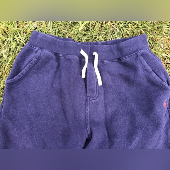 Polo Ralph Lauren Performance Pants Boys XL 18-20 Navy Jogger Sweatpants Fleece - Picture 2 of 6